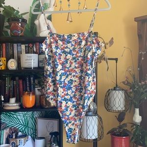 Blue and Green Bodysuit